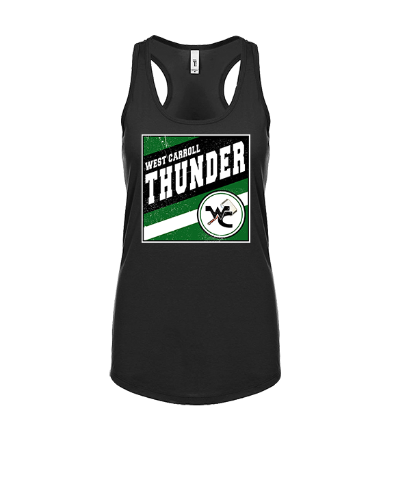 West Carroll HS Football Square - Womens Tank Top