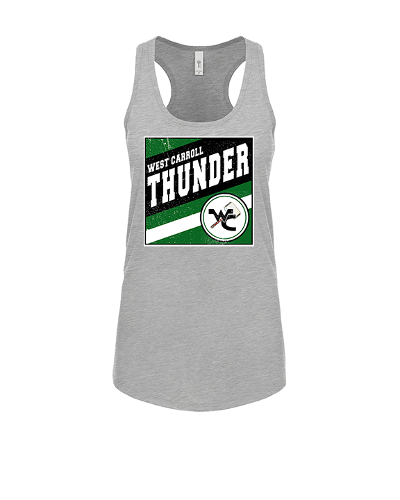 West Carroll HS Football Square - Womens Tank Top
