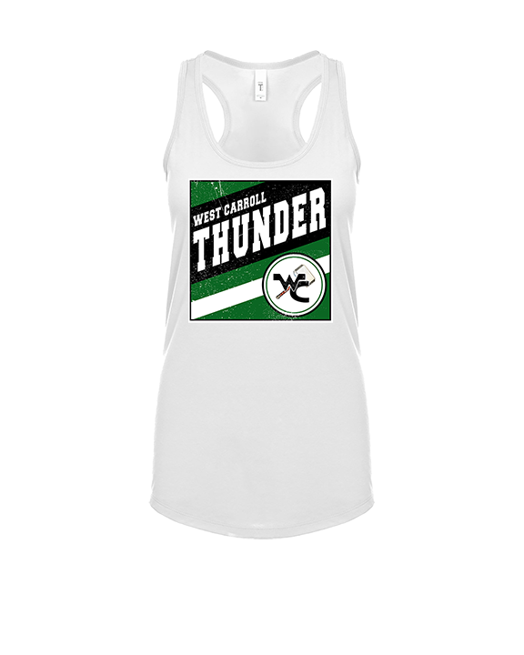 West Carroll HS Football Square - Womens Tank Top