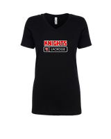 West Essex HS Boys Lacrosse Pennant - Womens V-Neck