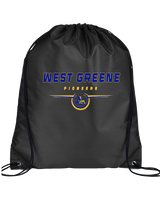 West Greene HS Football Design - Drawstring Bag