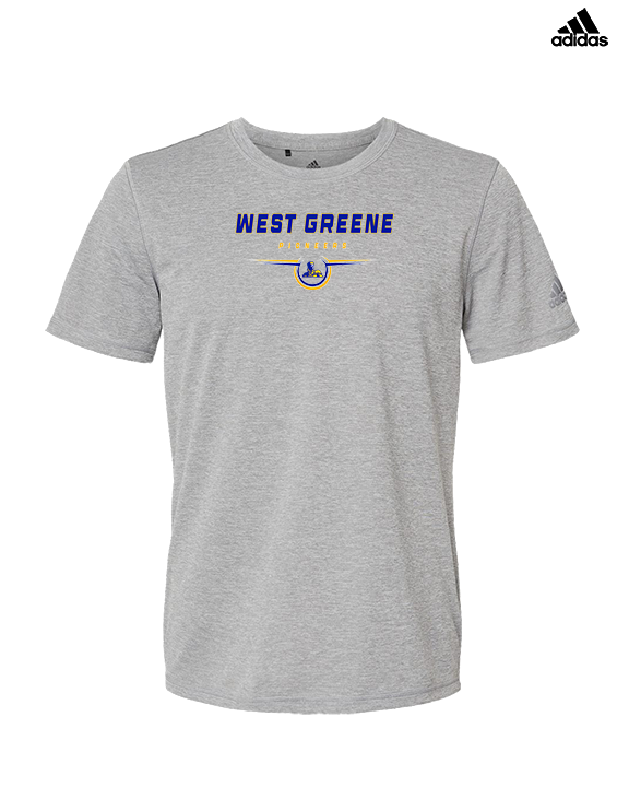 West Greene HS Football Design - Mens Adidas Performance Shirt