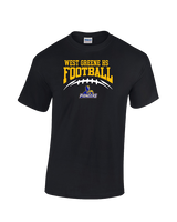 West Greene HS Football School Football - Cotton T-Shirt