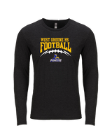 West Greene HS Football School Football - Tri-Blend Long Sleeve