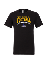West Greene HS Football School Football - Tri-Blend Shirt