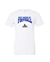 West Greene HS Football School Football - Tri-Blend Shirt