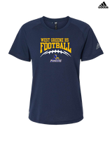 West Greene HS Football School Football - Womens Adidas Performance Shirt