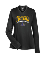 West Greene HS Football School Football - Womens Performance Longsleeve