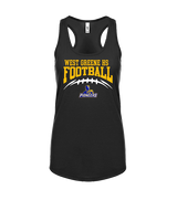 West Greene HS Football School Football - Womens Tank Top