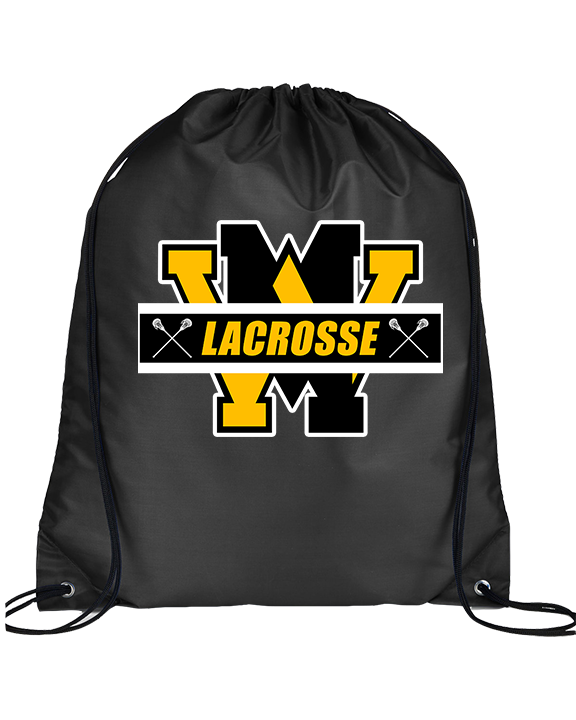 West Milford HS Lacrosse Custom 02 - Drawstring Bag