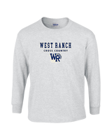 West Ranch HS Cross Country Block - Cotton Longsleeve