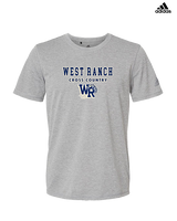 West Ranch HS Cross Country Block - Mens Adidas Performance Shirt