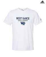West Ranch HS Cross Country Block - Mens Adidas Performance Shirt