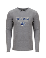 West Ranch HS Cross Country Block - Tri-Blend Long Sleeve