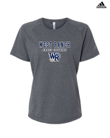 West Ranch HS Cross Country Block - Womens Adidas Performance Shirt
