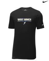 West Ranch HS Cross Country Keen - Mens Nike Cotton Poly Tee