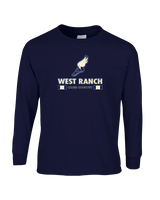 West Ranch HS Cross Country Stacked - Cotton Longsleeve