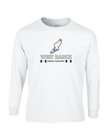 West Ranch HS Cross Country Stacked - Cotton Longsleeve