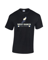 West Ranch HS Cross Country Stacked - Cotton T-Shirt
