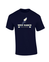 West Ranch HS Cross Country Stacked - Cotton T-Shirt