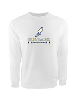 West Ranch HS Cross Country Stacked - Crewneck Sweatshirt