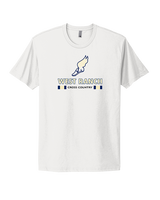 West Ranch HS Cross Country Stacked - Mens Select Cotton T-Shirt