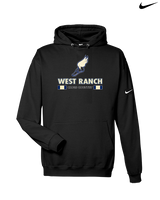 West Ranch HS Cross Country Stacked - Nike Club Fleece Hoodie