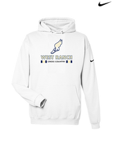 West Ranch HS Cross Country Stacked - Nike Club Fleece Hoodie