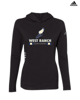 West Ranch HS Cross Country Stacked - Womens Adidas Hoodie