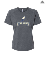 West Ranch HS Cross Country Stacked - Womens Adidas Performance Shirt