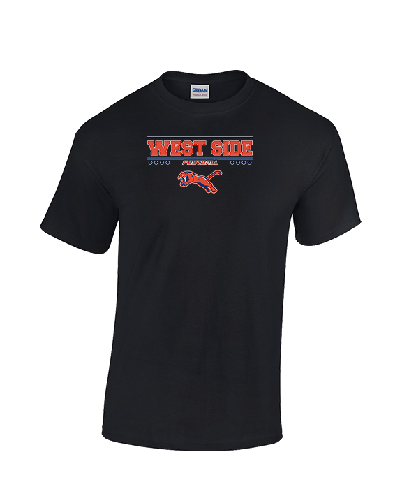 West Side Leadership Academy Football Border - Cotton T-Shirt
