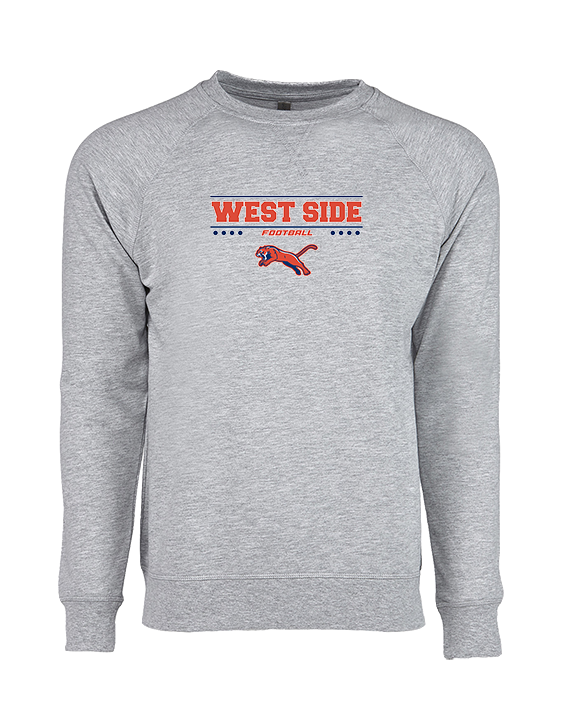West Side Leadership Academy Football Border - Crewneck Sweatshirt