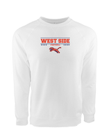 West Side Leadership Academy Football Border - Crewneck Sweatshirt