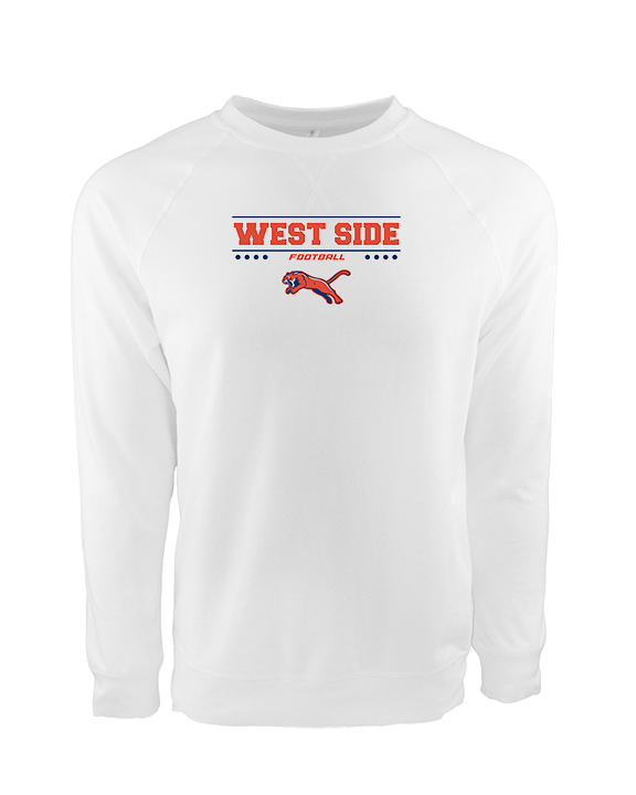 West Side Leadership Academy Football Border - Crewneck Sweatshirt