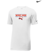 West Side Leadership Academy Football Border - Mens Nike Cotton Poly Tee