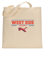 West Side Leadership Academy Football Border - Tote