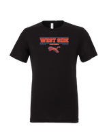 West Side Leadership Academy Football Border - Tri-Blend Shirt
