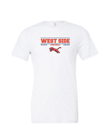 West Side Leadership Academy Football Border - Tri-Blend Shirt