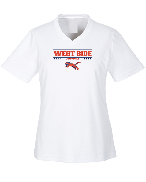 West Side Leadership Academy Football Border - Womens Performance Shirt