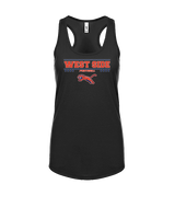 West Side Leadership Academy Football Border - Womens Tank Top