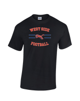 West Side Leadership Academy Football Curve - Cotton T-Shirt