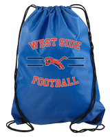 West Side Leadership Academy Football Curve - Drawstring Bag
