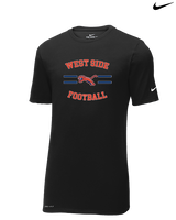 West Side Leadership Academy Football Curve - Mens Nike Cotton Poly Tee