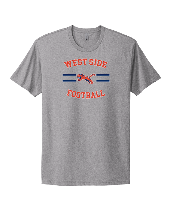 West Side Leadership Academy Football Curve - Mens Select Cotton T-Shirt