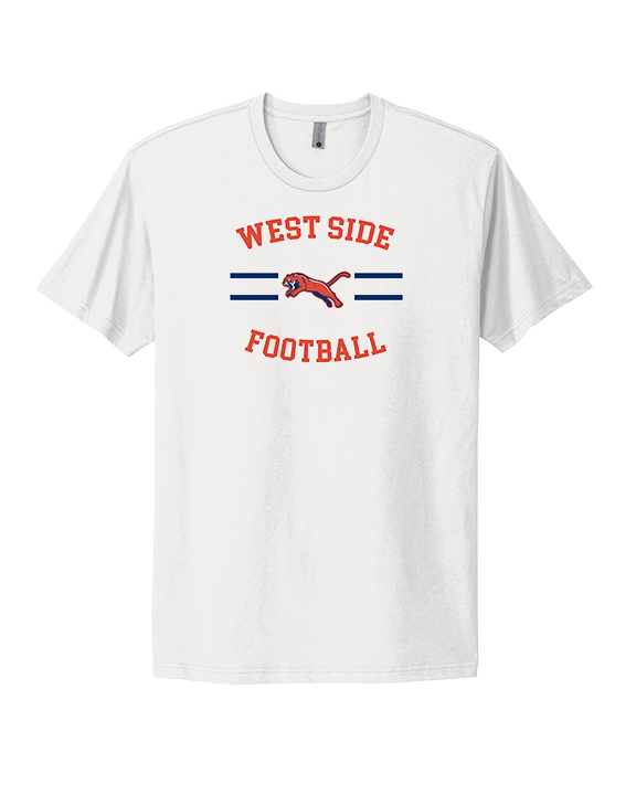 West Side Leadership Academy Football Curve - Mens Select Cotton T-Shirt
