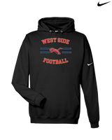 West Side Leadership Academy Football Curve - Nike Club Fleece Hoodie