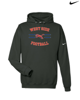West Side Leadership Academy Football Curve - Nike Club Fleece Hoodie