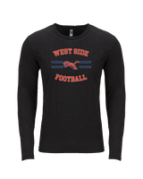 West Side Leadership Academy Football Curve - Tri-Blend Long Sleeve
