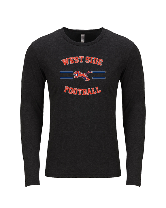 West Side Leadership Academy Football Curve - Tri-Blend Long Sleeve