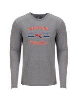 West Side Leadership Academy Football Curve - Tri-Blend Long Sleeve